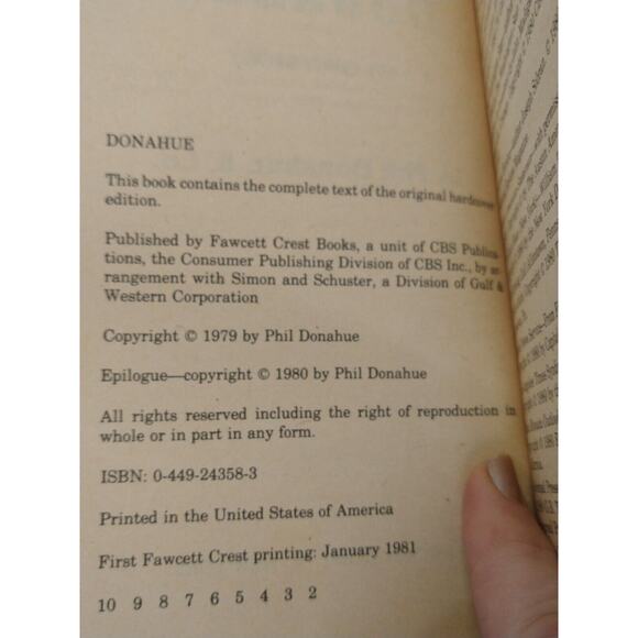 Donahue My Own Story, Phil Donahue & Co 1981 PB Autobiography - Picture 2 of 11